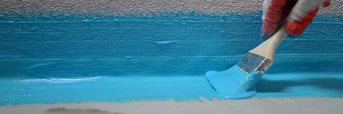 sealing coating on walls concrete 
